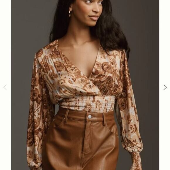 Anthropologie Tops - TROPICAL Y2K BOHO INDIE Tiny Valentina Long-Sleeve Top xl